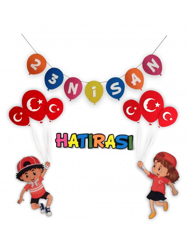 23 Nisan Hatıra Panosu ve Sınıf Süsleme Paketi - 23 Nisan Hatırası Y…