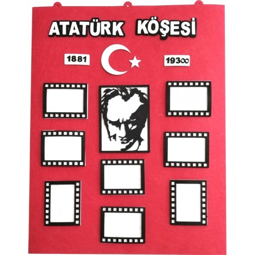 Atatürk Köşesi Keçe Sınıf Panosu - Zeminli…