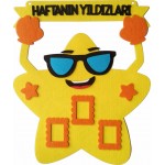 Haftanın Yıldızları Temalı Keçe Sınıf Panosu