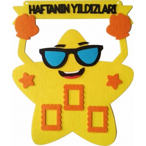 Haftanın Yıldızları Temalı Keçe Sınıf Panosu…