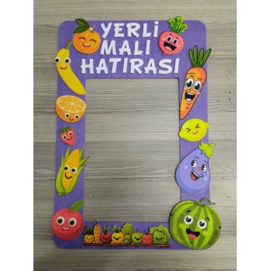 Yerli Malı Haftası Hatıra Çerçevesi - Kalın Keçe