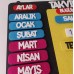 İnteraktif Takvim Keçe Sınıf Panosu İnteraktif Takvim Keçe Sınıf Panosu