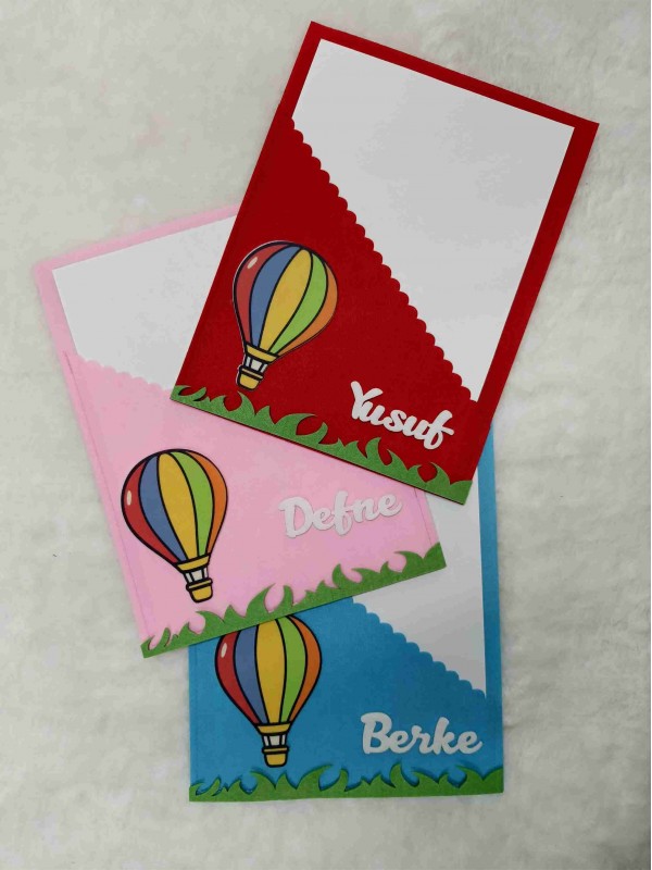 Uçan Balon Figürlü Keçe Karne Kılıfı…