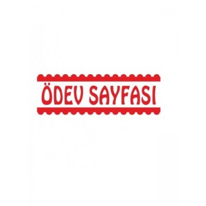 Ödev Sayfası Öğretmen Kaşesi 
