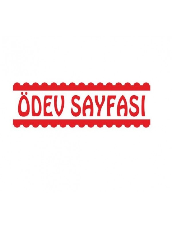 Ödev Sayfası Öğretmen Kaşesi …