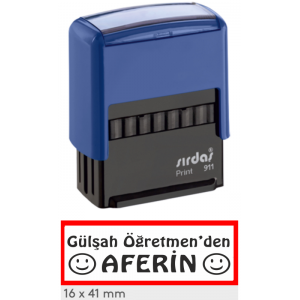 İsme Özel Aferin Öğretmen Kaşesi 