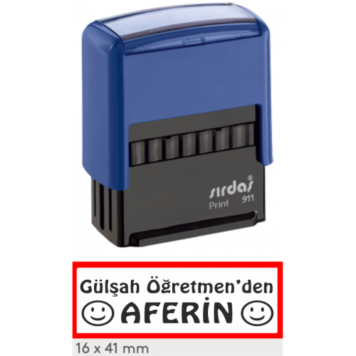 İsme Özel Aferin Öğretmen Kaşesi …
