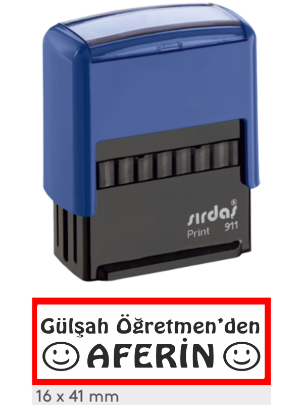 İsme Özel Aferin Öğretmen Kaşesi …