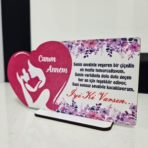 Anneler Günü Baskılı Plaket 