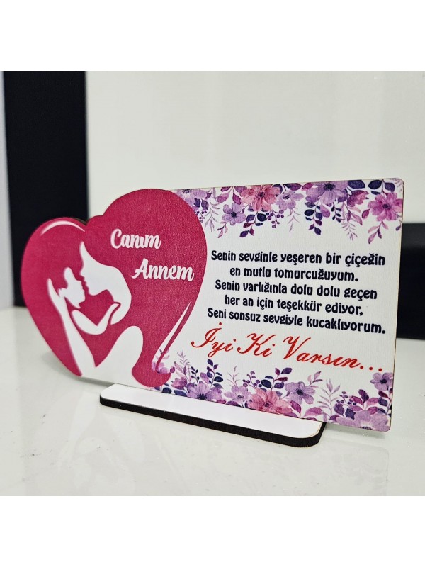 Anneler Günü Baskılı Plaket …