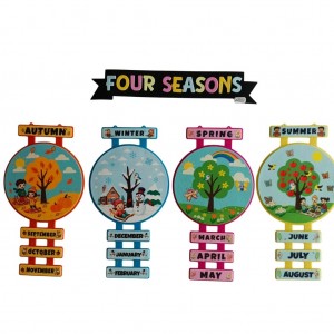 Four Seasons İngilizce Keçe Sınıf Panosu&hellip;