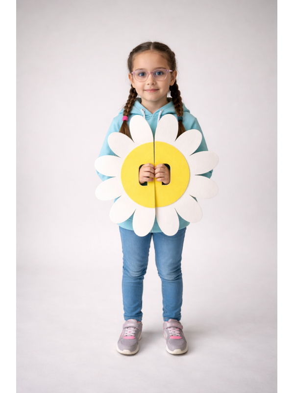 Keçe Papatya Gösteri Plakası | Çift Taraflı Okul Etkinlik Aksesuarı&hellip;