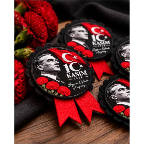 10 Kasım Atatürk’ü Anma Keçe Yaka Rozeti 10 Kasım Atatürk’ü Anma Keçe Yaka Rozeti