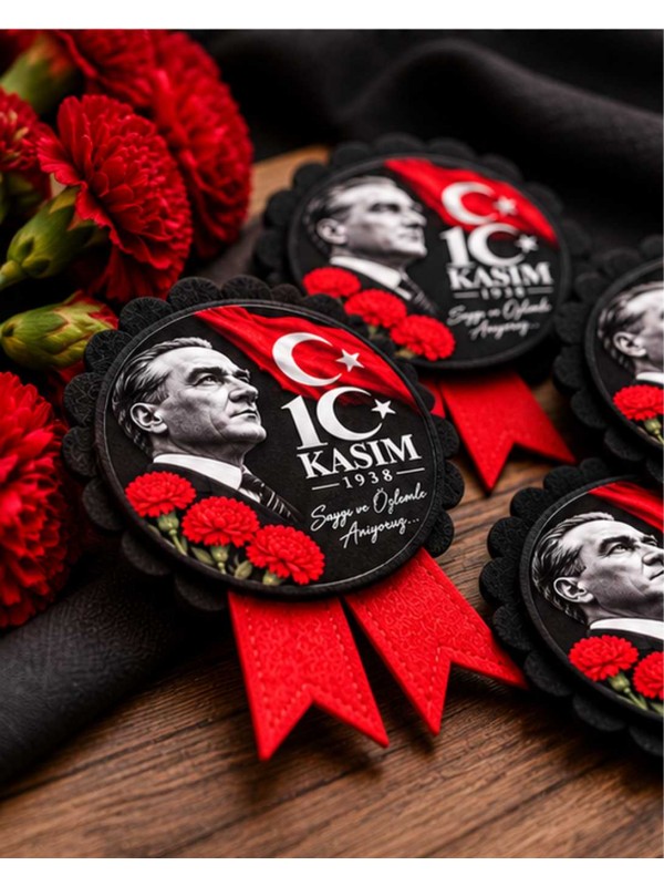 10 Kasım Atatürk’ü Anma Keçe Yaka Rozeti… 10 Kasım Atatürk’ü Anma Keçe Yaka Rozeti…
