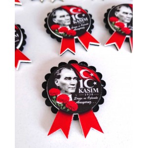 10 Kasım Atatürk’ü Anma Keçe Yaka Rozeti