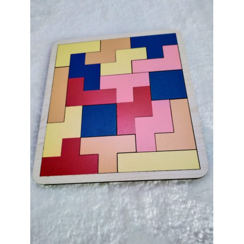 Çocuklar ve Yetişkinler İçin Ahşap Tetris Puzzle…